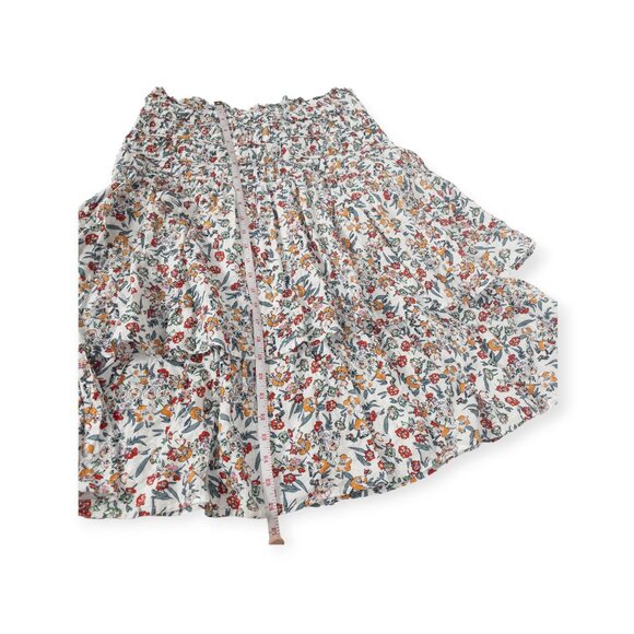 Maple & Cliff Floral Tiered Skirt SZ L High Drop Waist Cottage Core - Picture 3 of 8